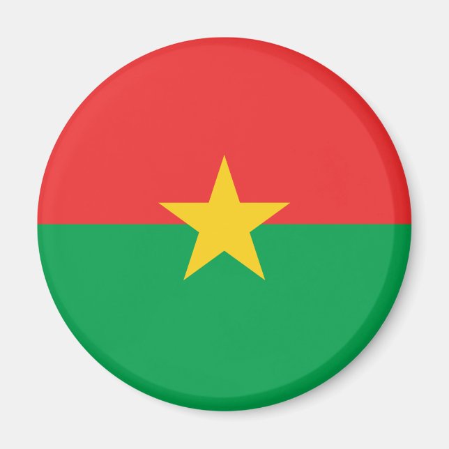 Aimant drapeau du Burkina Faso (Devant)