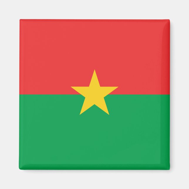 Aimant Drapeau du Burkina Faso (Devant)