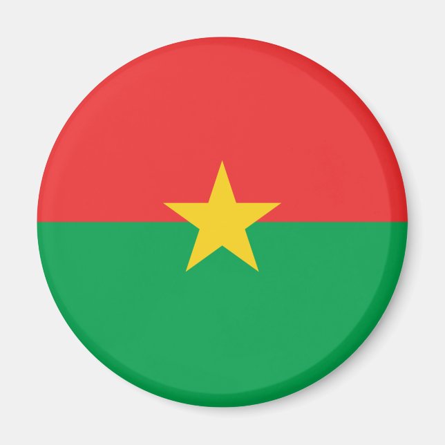Aimant Drapeau du Burkina Faso (Devant)