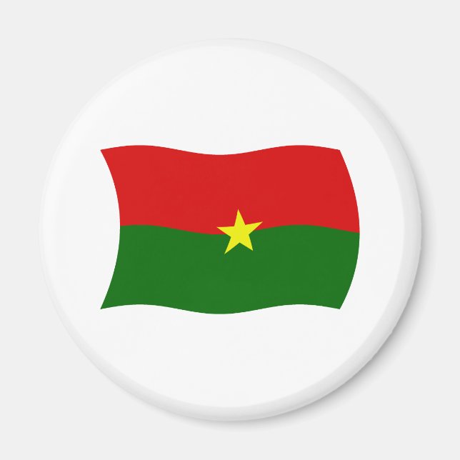 Aimant Drapeau du Burkina Faso (Devant)