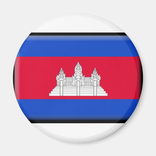 Aimant Drapeau du Cambodge (Devant)