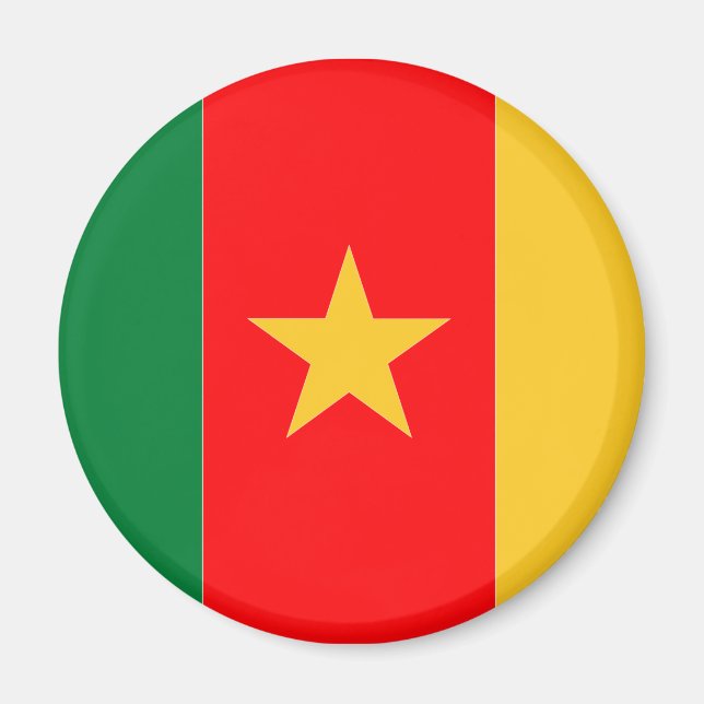 Aimant Drapeau du Cameroun (Devant)