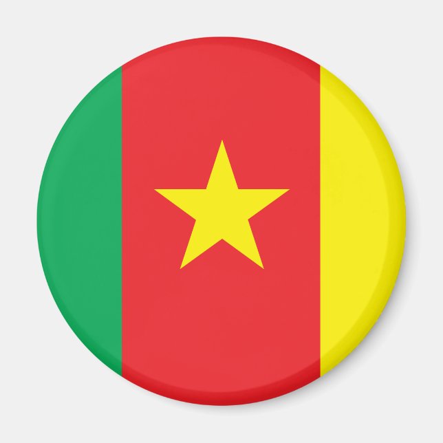 Aimant Drapeau du Cameroun (Devant)
