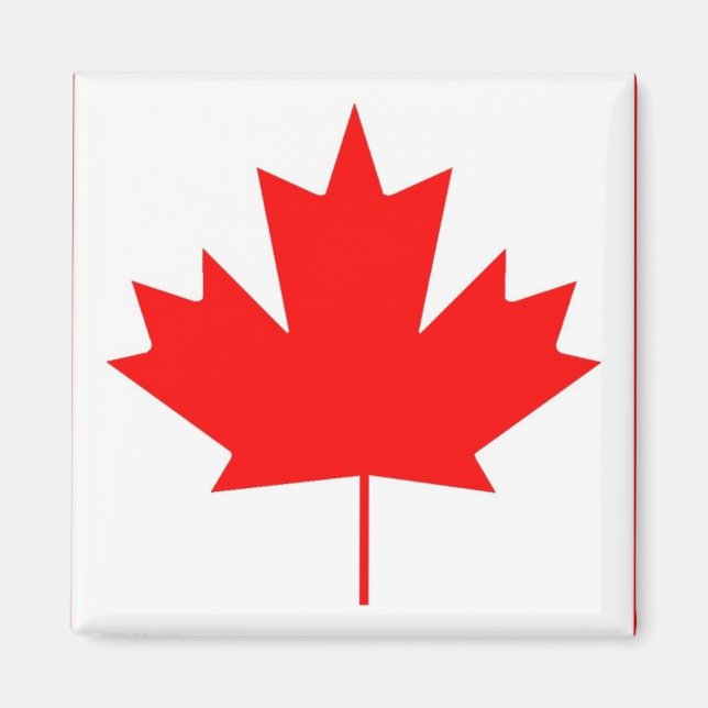 Aimant Drapeau du Canada, Bonne fête du Canada (Devant)