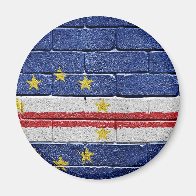 Aimant Drapeau du Cap-Vert (Devant)