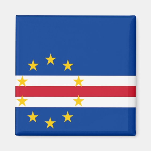 Aimant Drapeau du Cap-Vert (Devant)