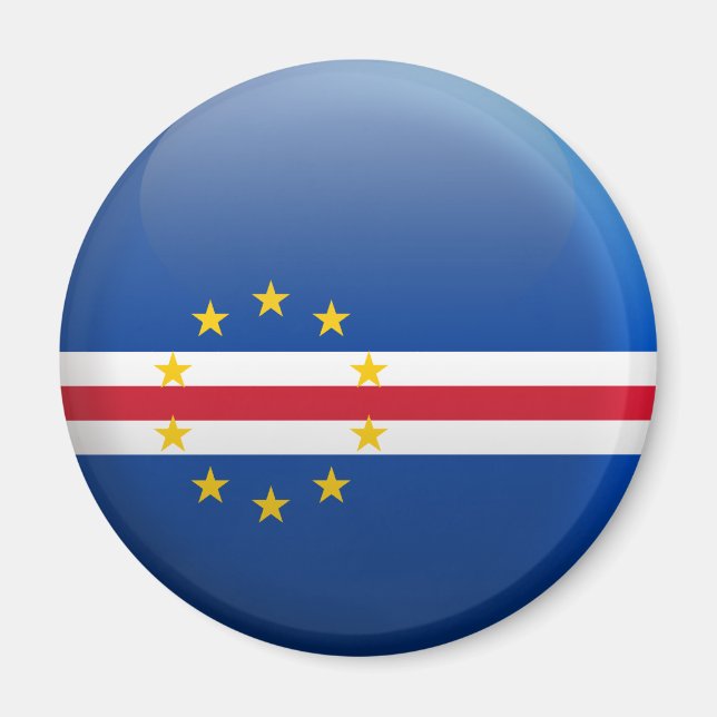 Aimant Drapeau du Cap-Vert (Devant)