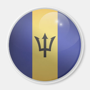 Aimant Drapeau du cercle glacé de la Barbade
