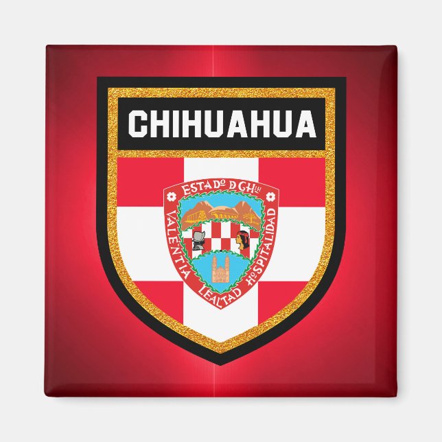 Aimant Drapeau du Chihuahua (Devant)