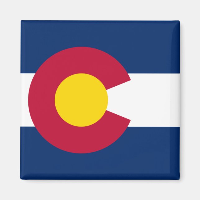 Aimant Drapeau du Colorado (Devant)