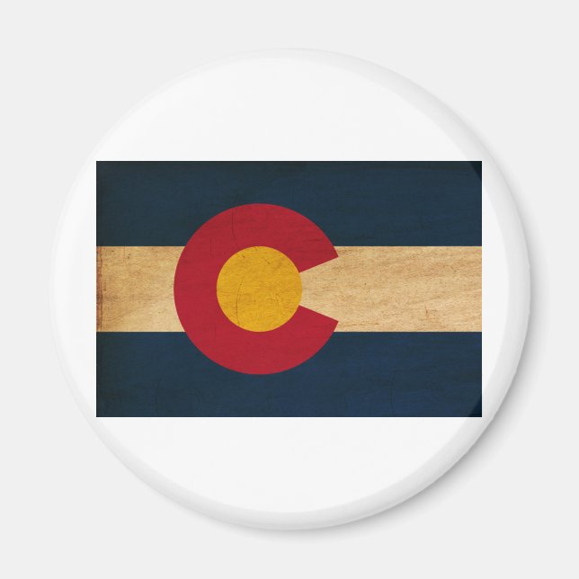 Aimant Drapeau du Colorado (Devant)