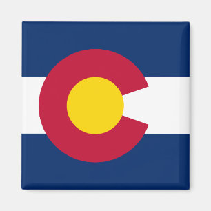 Aimant Drapeau du Colorado & Colorado, Etats-Unis vacance