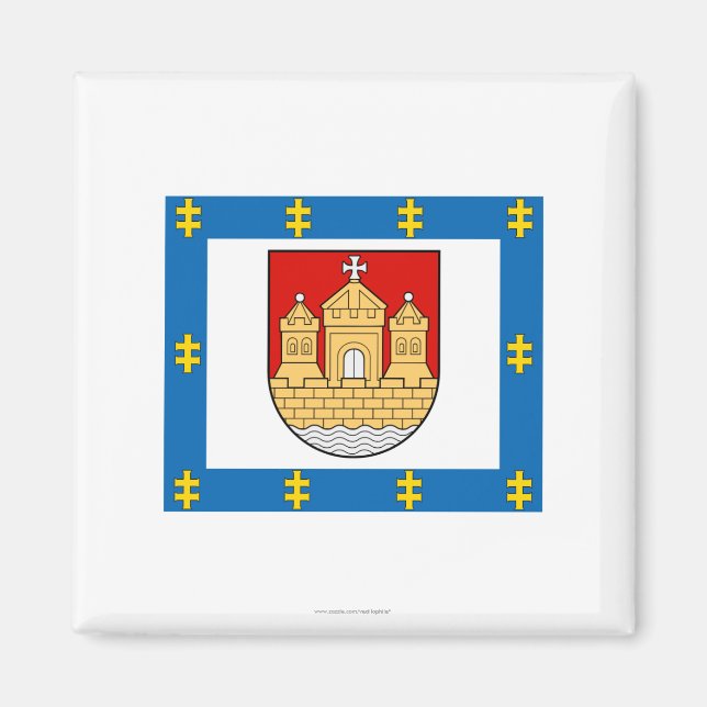Aimant Drapeau du comté de Klaipeda (Devant)
