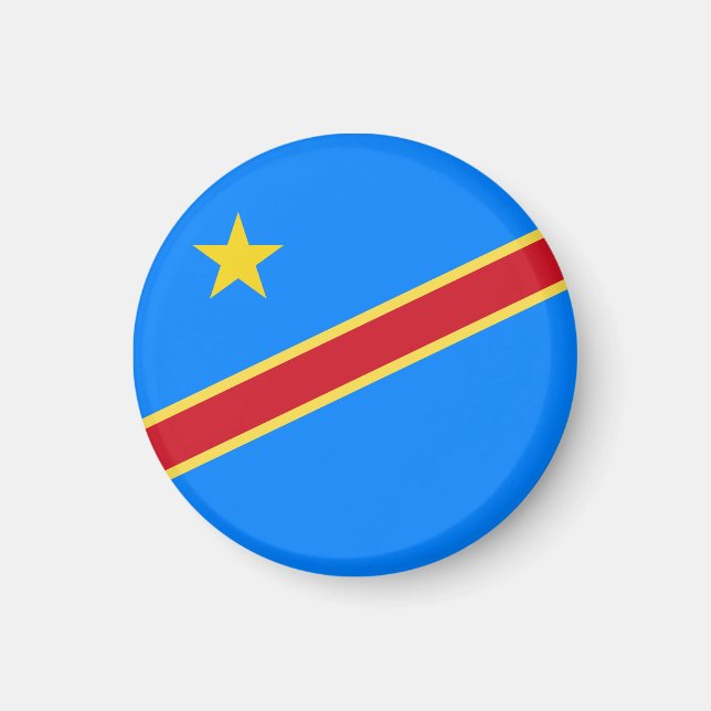 Aimant Drapeau du Congo (Devant)