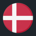 Aimant Drapeau du Danemark<br><div class="desc">Drapeau patriotique du Danemark.</div>