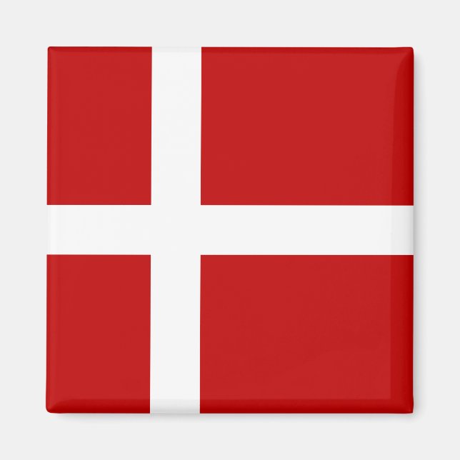 Aimant Drapeau du Danemark Totalement (Devant)