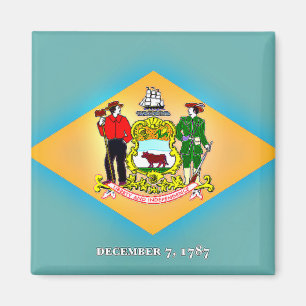 Aimant Drapeau du Delaware