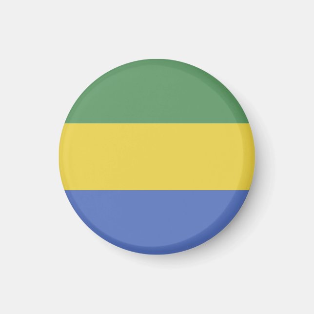 Aimant Drapeau du Gabon (Devant)