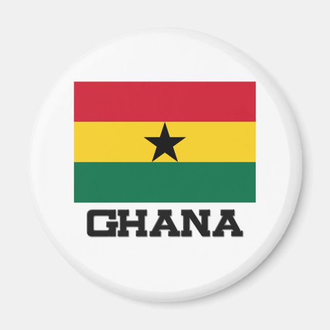 Aimant Drapeau du Ghana (Devant)
