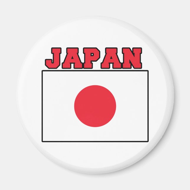 Aimant Drapeau du Japon (Devant)