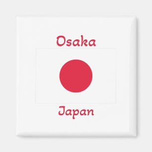 Aimant Drapeau du Japon d'Osaka
