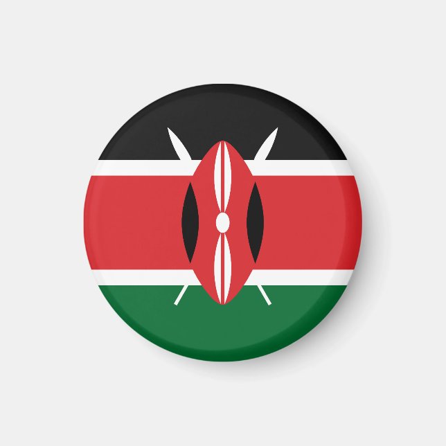 Aimant Drapeau du Kenya (Devant)
