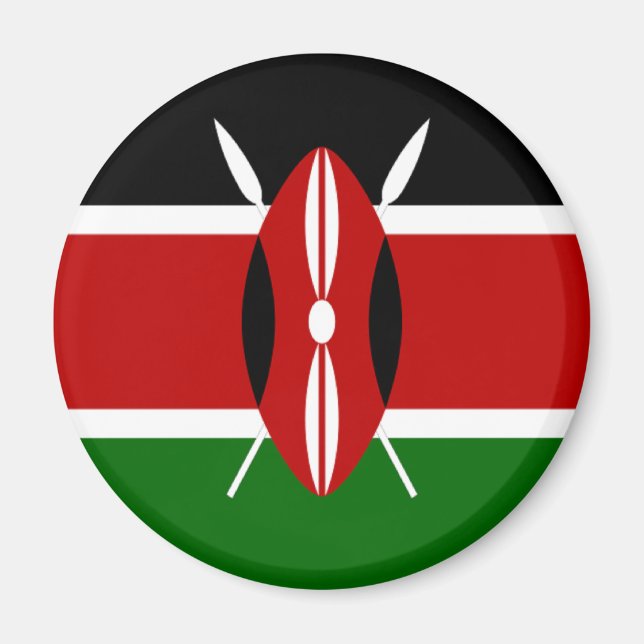 Aimant Drapeau du Kenya (Devant)