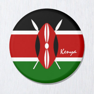 Aimant Drapeau du Kenya & vacances au Kenya, voyage /spor