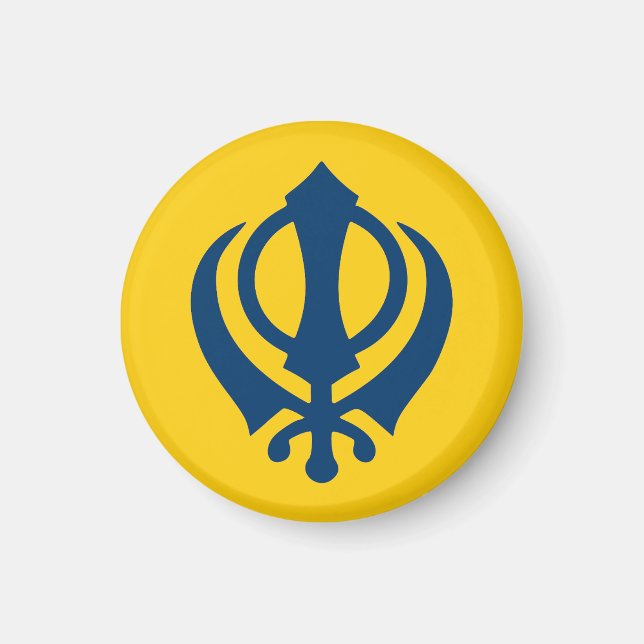 Aimant Drapeau du Khalistan (proposé) (Devant)
