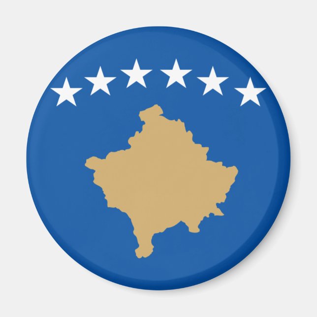 Aimant Drapeau du Kosovo (Devant)