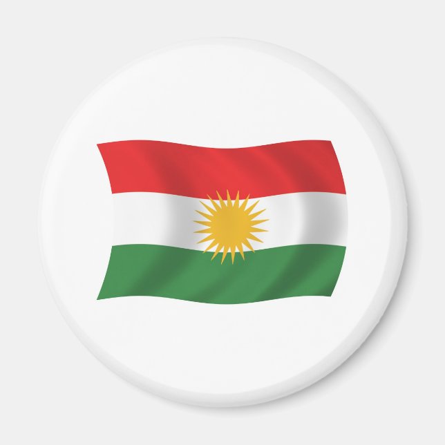 Aimant Drapeau du Kurdistan (Devant)