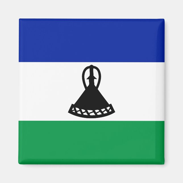 Aimant Drapeau du Lesotho (Devant)