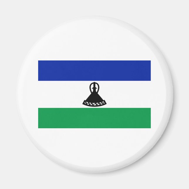 Aimant Drapeau du Lesotho (Devant)