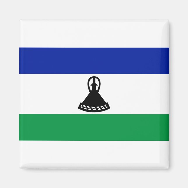 Aimant Drapeau du Lesotho (Devant)