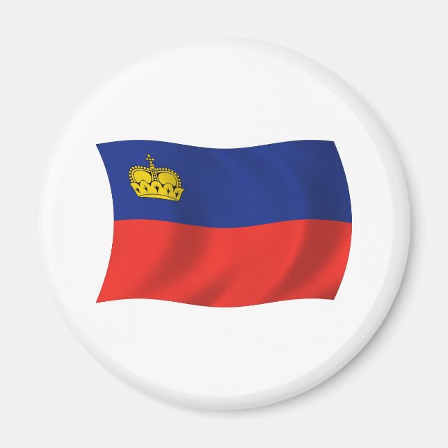 Aimant Drapeau du Liechtenstein (Devant)