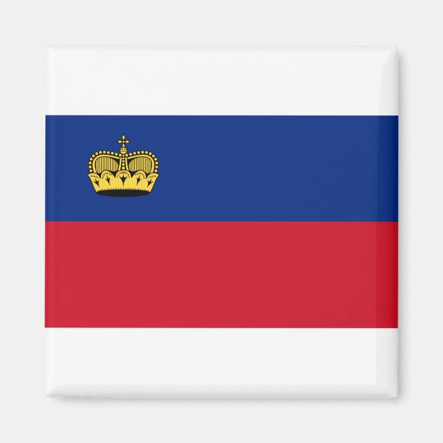 Aimant Drapeau du Liechtenstein (Devant)