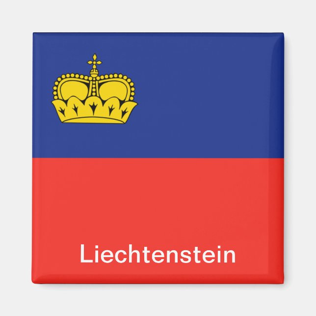Aimant Drapeau du Liechtenstein (Devant)