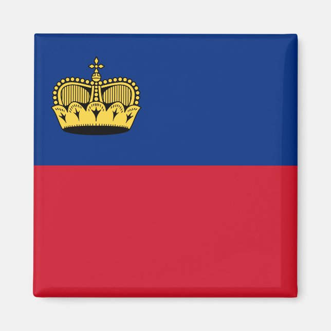 Aimant Drapeau du Liechtenstein (Devant)