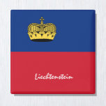 Aimant Drapeau du Liechtenstein & Voyage du Liechtenstein<br><div class="desc">Aimants frigo : Liechtenstein - amour mon pays et le Liechtenstein voyage drapeau,  cadeaux de vacances</div>