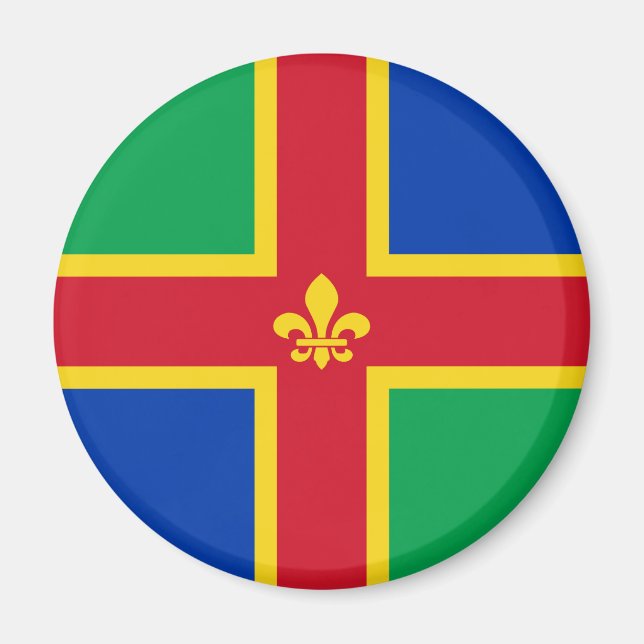 Aimant Drapeau du Lincolnshire (Devant)