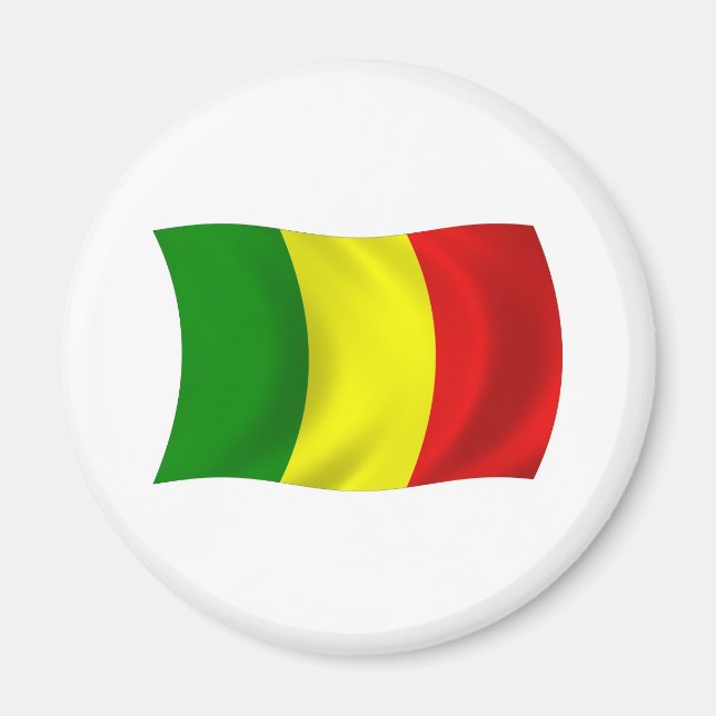 Aimant Drapeau du Mali (Devant)