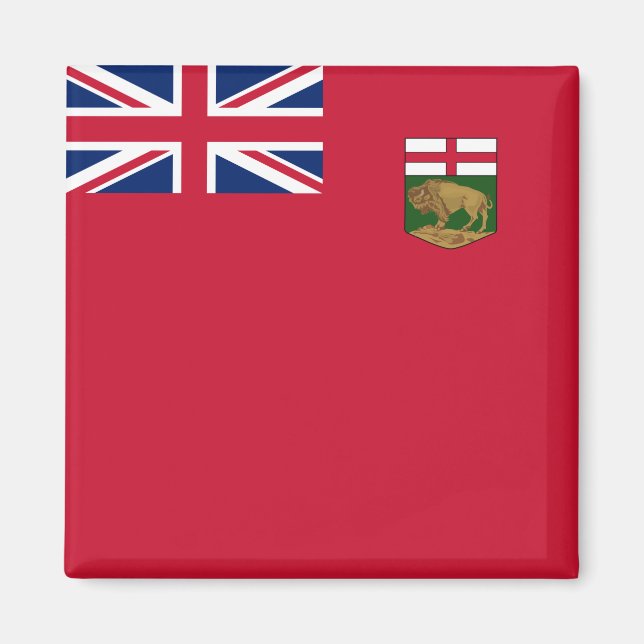 Aimant Drapeau du Manitoba (Devant)