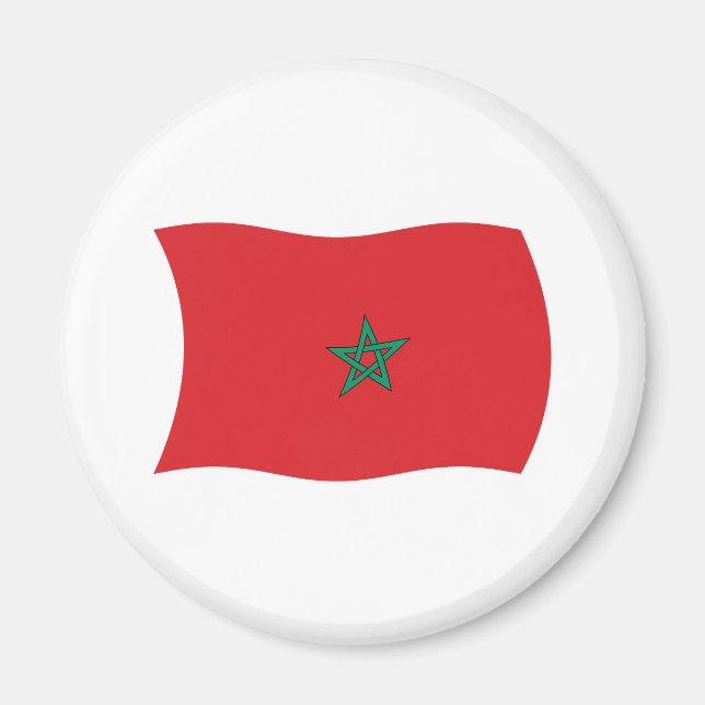 Aimant Drapeau du Maroc (Devant)