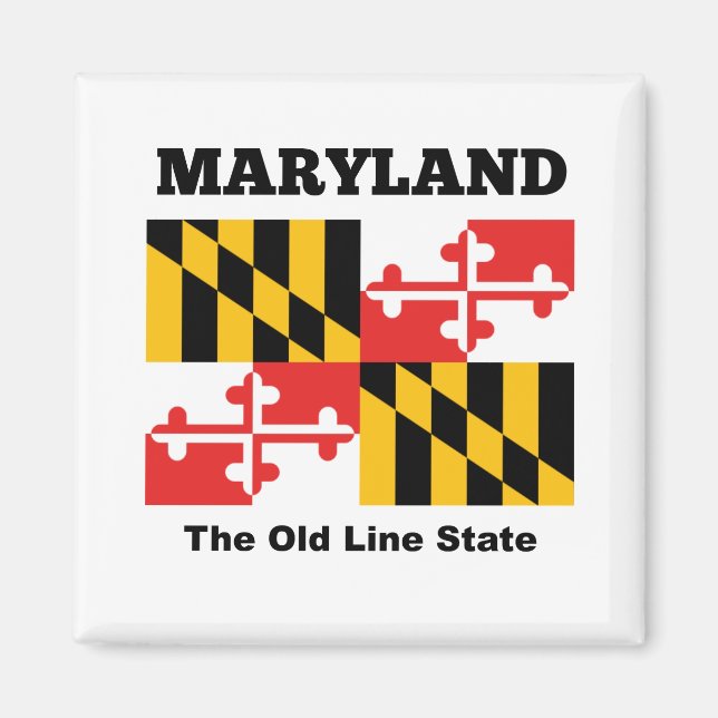 Aimant drapeau du Maryland (Devant)