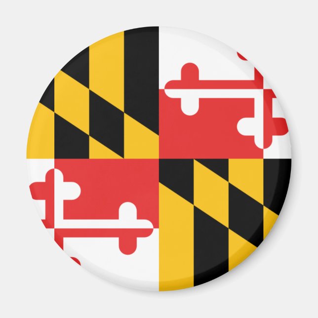 Aimant Drapeau du Maryland (Devant)