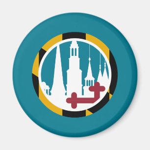 Aimant Drapeau du Maryland Frédéric Cercle des arbitres g