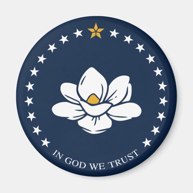 Aimant Drapeau du Mississippi (2020) (Devant)