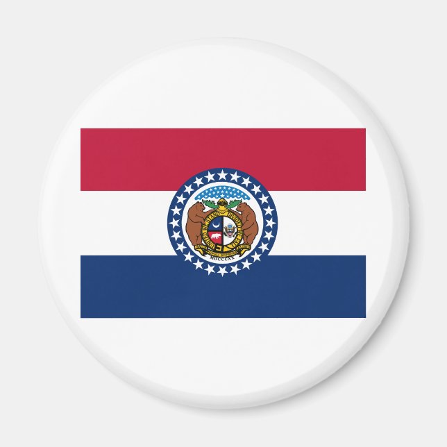 Aimant Drapeau du Missouri (Devant)