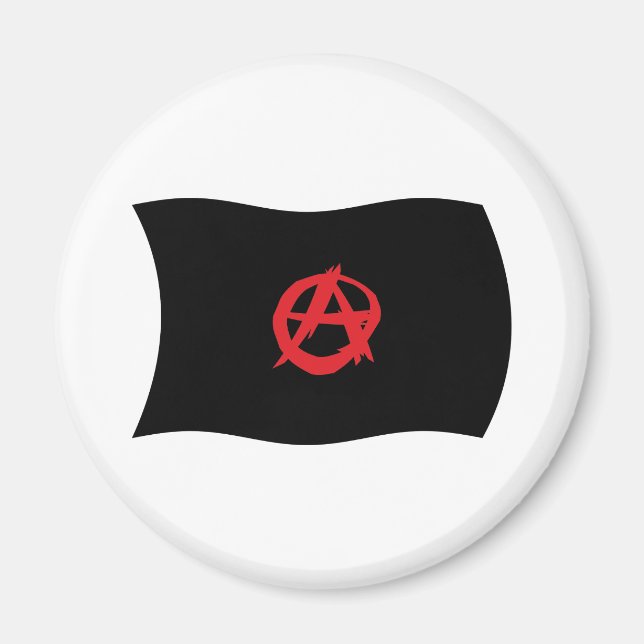 Aimant Drapeau du Mouvement Anarchiste (Devant)