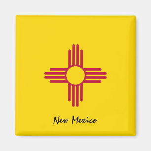 Aimant Drapeau du Nouveau-Mexique et Nouveau-Mexique, vac